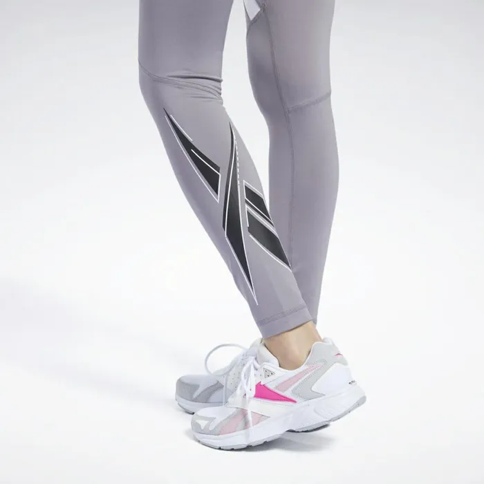 Leggings and Tights Womens Reebok Workout Ready Vector Leggings Gravity Grey
