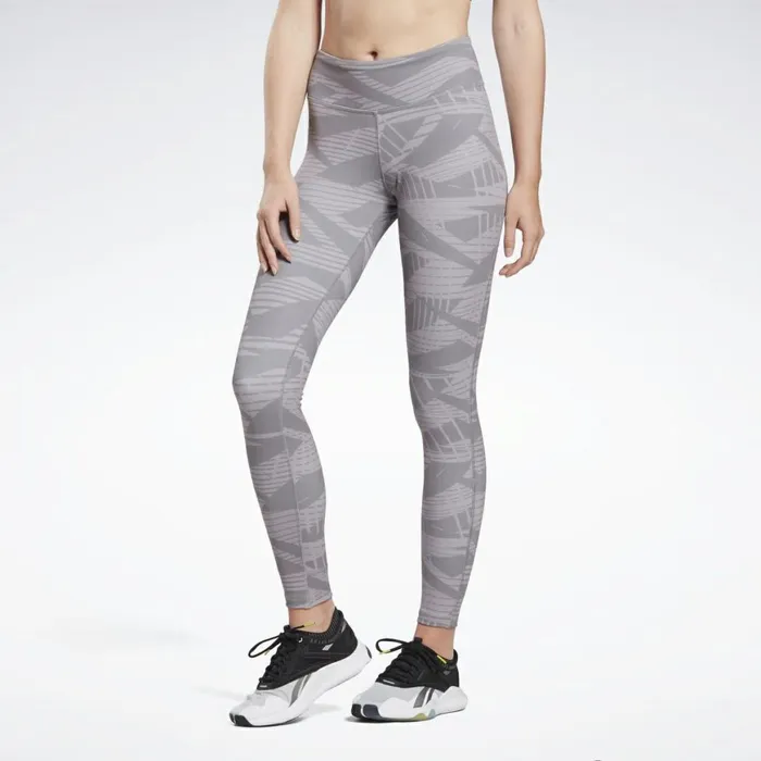 Les Mills Womens Reebok Les Mills Lux Bold 2 Leggings Gravity Grey