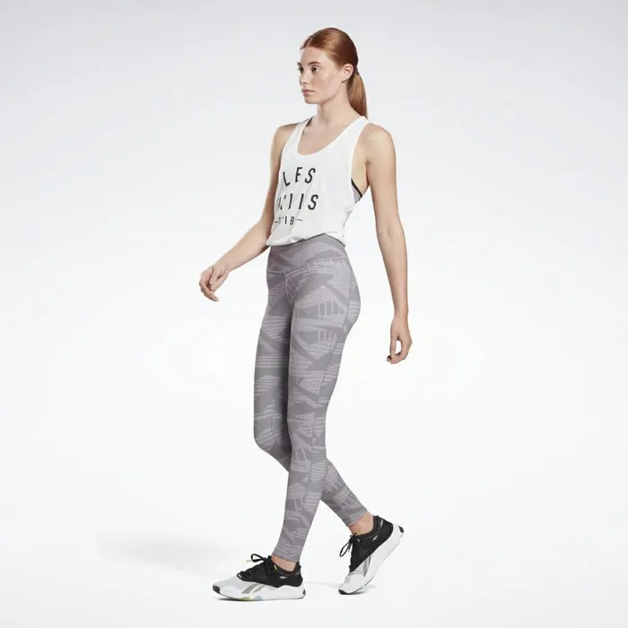 Les Mills Womens Reebok Les Mills Lux Bold 2 Leggings Gravity Grey