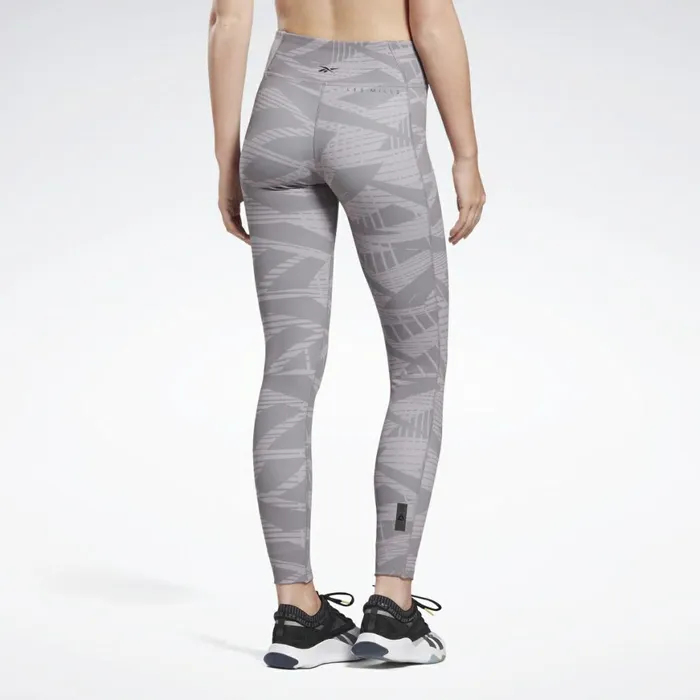 Les Mills Womens Reebok Les Mills Lux Bold 2 Leggings Gravity Grey