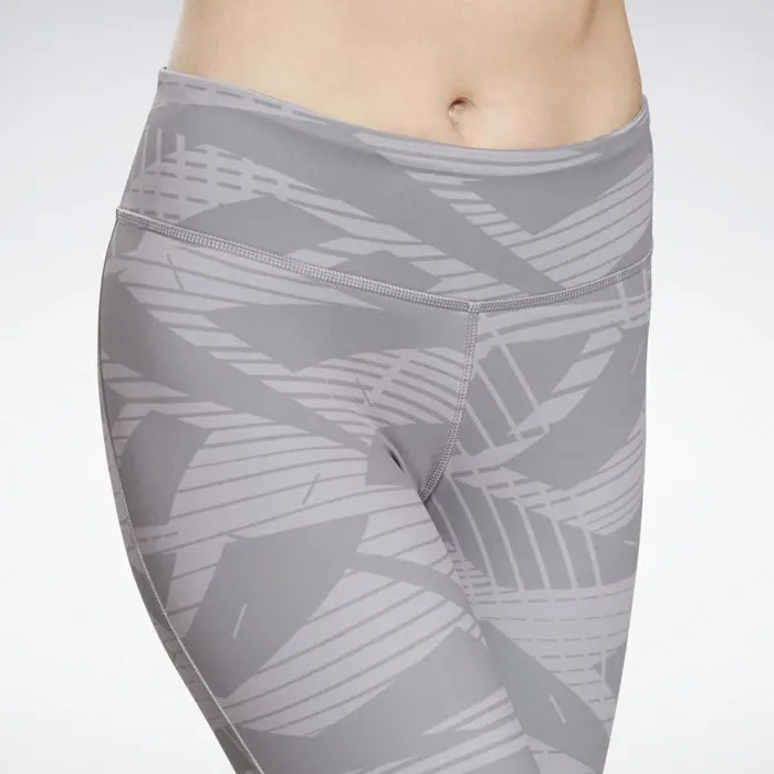 Les Mills Womens Reebok Les Mills Lux Bold 2 Leggings Gravity Grey