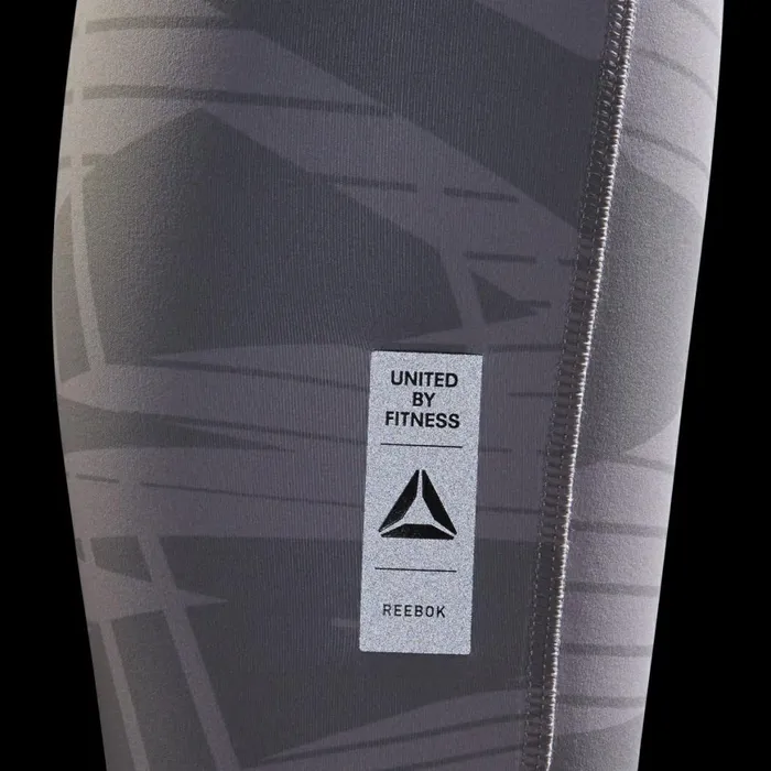 Les Mills Womens Reebok Les Mills Lux Bold 2 Leggings Gravity Grey