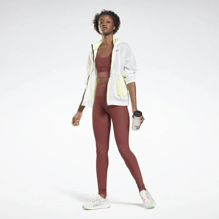 Les Mills Womens Reebok Les Mills Seamless Leggings Rich Red