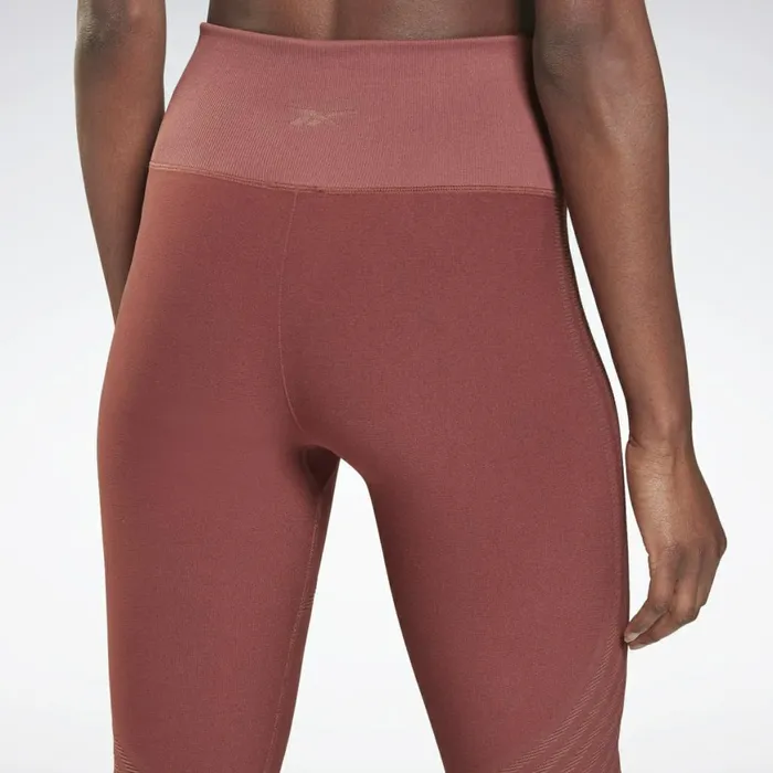 Les Mills Womens Reebok Les Mills Seamless Leggings Rich Red