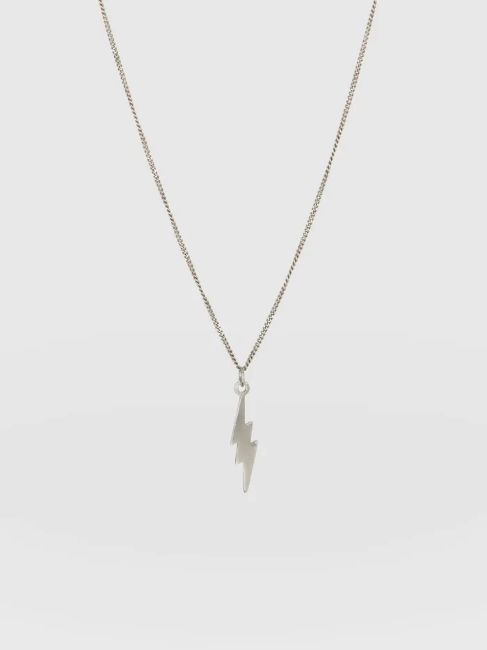 Lightning Necklace 8211 Silver Silver Women Saint And Sofia Necklaces