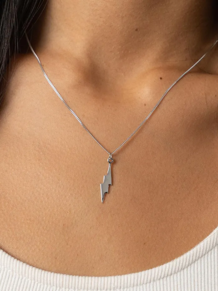 Lightning Necklace 8211 Silver Silver Women Saint And Sofia Necklaces