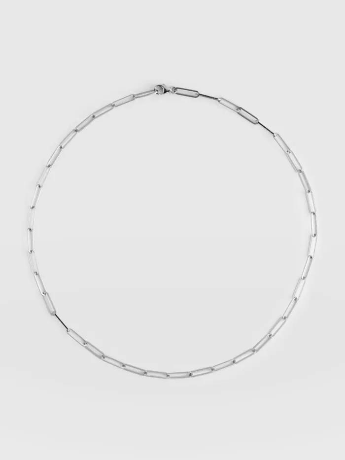 Link Chain Necklace 8211 Silver Silver Women Saint And Sofia Necklaces