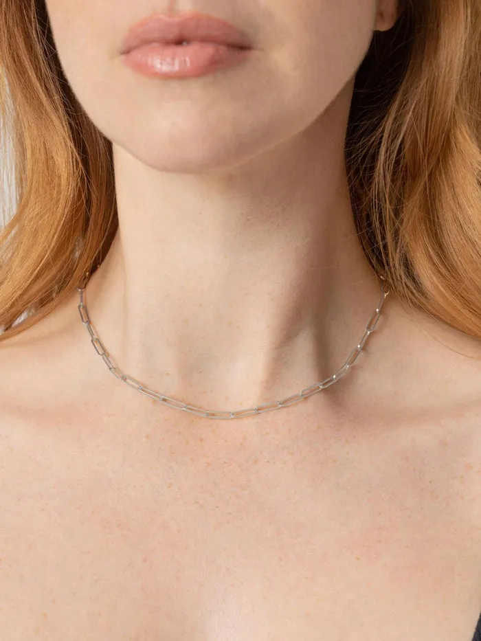 Link Chain Necklace 8211 Silver Silver Women Saint And Sofia Necklaces