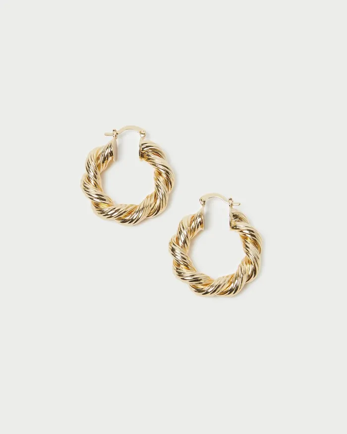 Loeffler Randall Atticus Gold Twisted Hoop Earrings L Jewelry L Accessories Women Accessories Loeffler Randall Atticus Gold Twisted Hoop Earrings L Jewelry L Accessories Women Accessories
