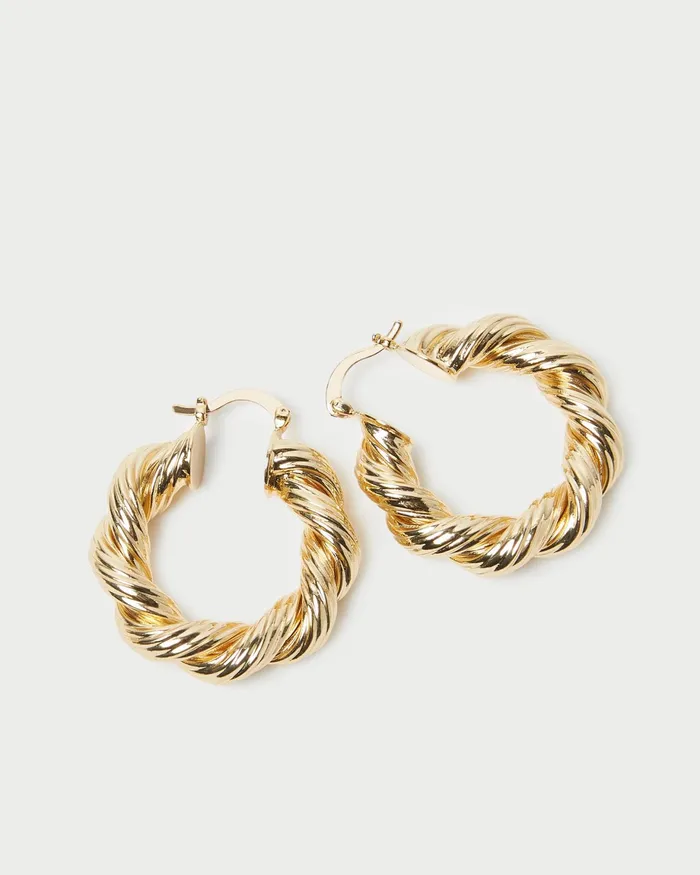 Loeffler Randall Atticus Gold Twisted Hoop Earrings L Jewelry L Accessories Women Accessories Loeffler Randall Atticus Gold Twisted Hoop Earrings L Jewelry L Accessories Women Accessories