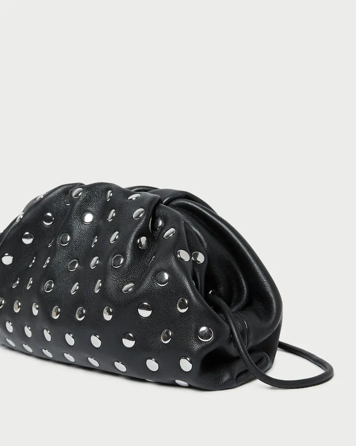 Loeffler Randall Bailey BlackSilver Dome Clutch Women Clutches Loeffler Randall Bailey BlackSilver Dome Clutch Women Clutches