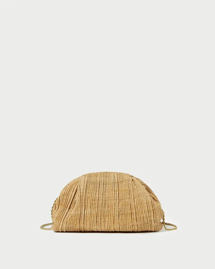 Loeffler Randall Bailey Natural Pleated Dome Clutch L Clutches L Accessories Women Clutches Loeffler Randall Bailey Natural Pleated Dome Clutch L Clutches L Accessories Women Clutches