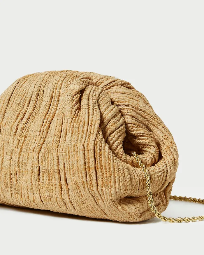 Loeffler Randall Bailey Natural Pleated Dome Clutch L Clutches L Accessories Women Clutches Loeffler Randall Bailey Natural Pleated Dome Clutch L Clutches L Accessories Women Clutches