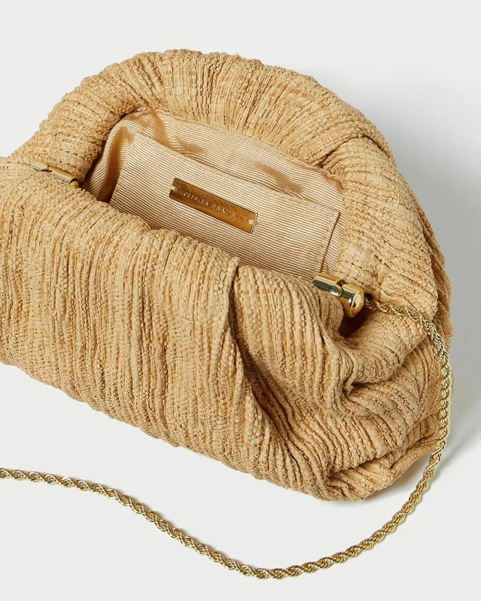 Loeffler Randall Bailey Natural Pleated Dome Clutch L Clutches L Accessories Women Clutches Loeffler Randall Bailey Natural Pleated Dome Clutch L Clutches L Accessories Women Clutches