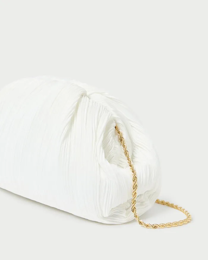 Loeffler Randall Bailey White Pleated Dome Clutch I Clutches I Handbags Women Clutches Loeffler Randall Bailey White Pleated Dome Clutch I Clutches I Handbags Women Clutches