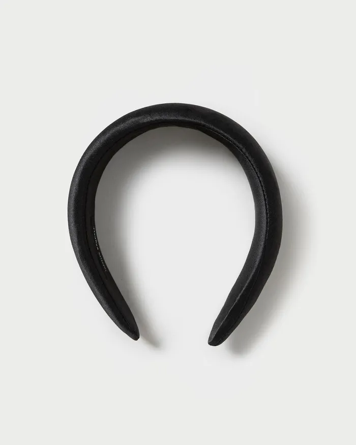 Loeffler Randall Bellamy Black Satin Puffy Headband I Hair Accessories I Accessories Women Accessories Loeffler Randall Bellamy Black Satin Puffy Headband I Hair Accessories I Accessories Women Accessories