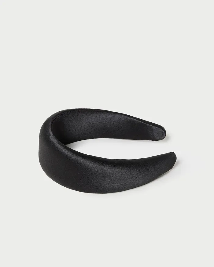 Loeffler Randall Bellamy Black Satin Puffy Headband I Hair Accessories I Accessories Women Accessories Loeffler Randall Bellamy Black Satin Puffy Headband I Hair Accessories I Accessories Women Accessories