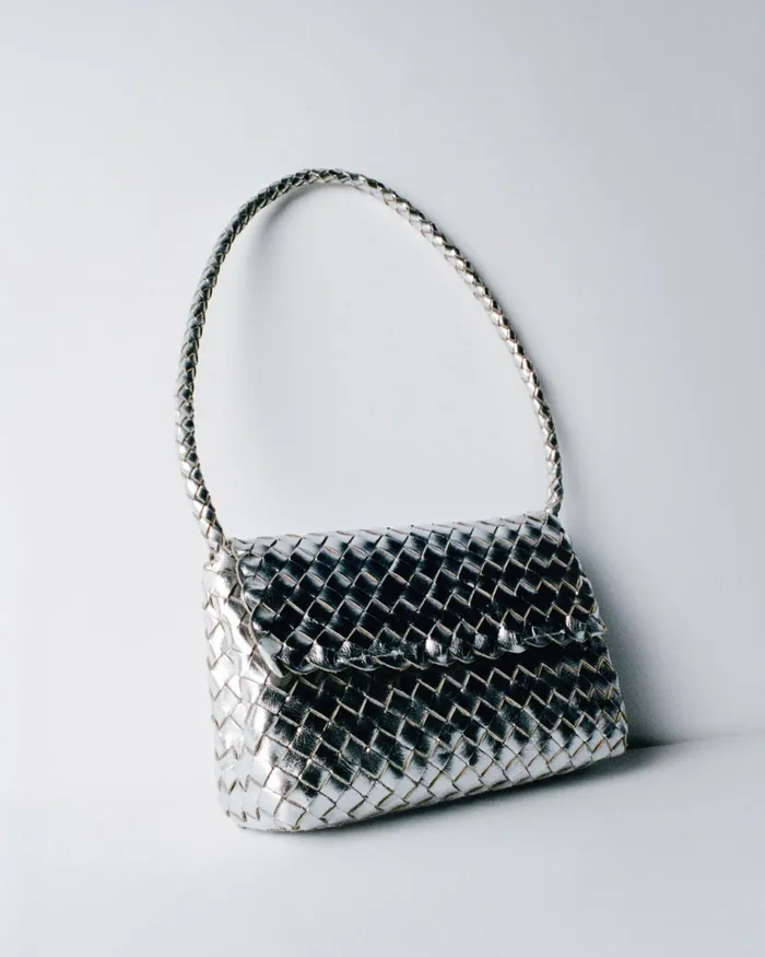 Loeffler Randall Billie Silver Leather Shoulder Bag Women Shoulder Bags Loeffler Randall Billie Silver Leather Shoulder Bag Women Shoulder Bags