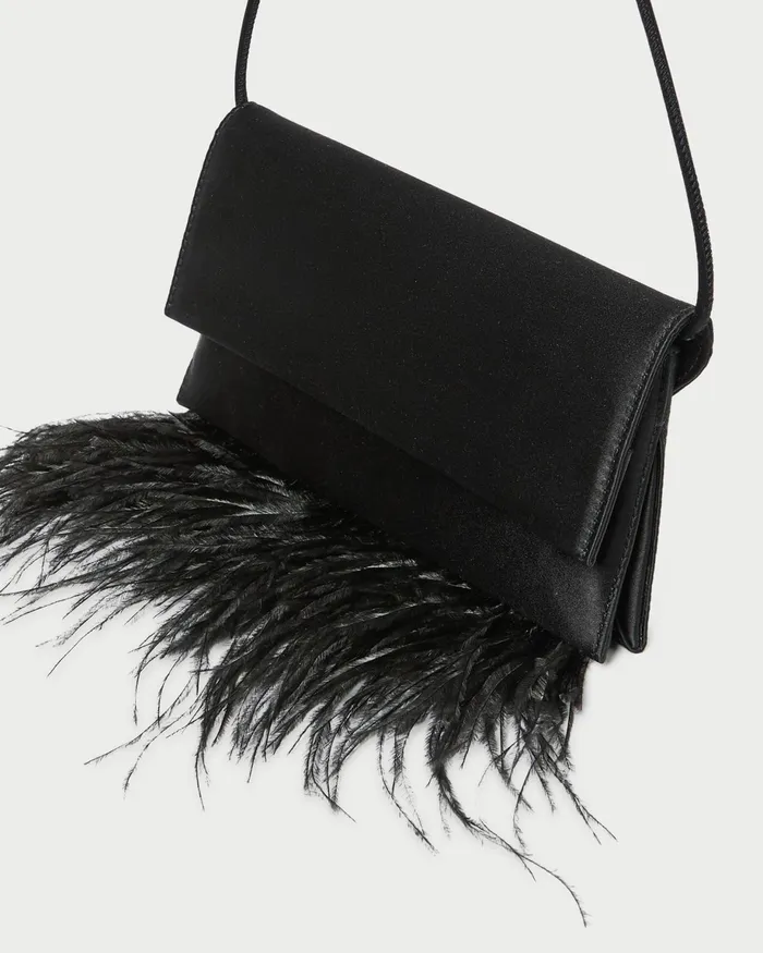 Loeffler Randall Charlee Black Satin Shoulder Bag Women Shoulder Bags Loeffler Randall Charlee Black Satin Shoulder Bag Women Shoulder Bags