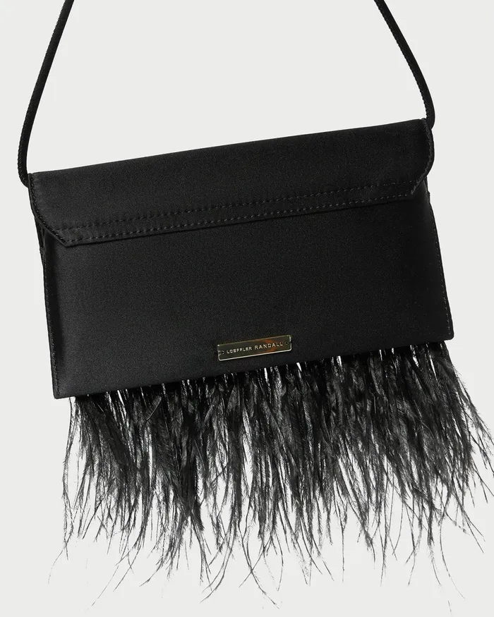 Loeffler Randall Charlee Black Satin Shoulder Bag Women Shoulder Bags Loeffler Randall Charlee Black Satin Shoulder Bag Women Shoulder Bags