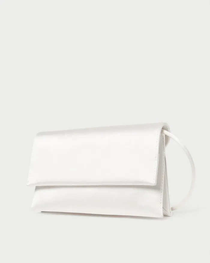 Loeffler Randall Charlee Cream Satin Shoulder Bag I Shoulder Bags I Handbags Women Shoulder Bags