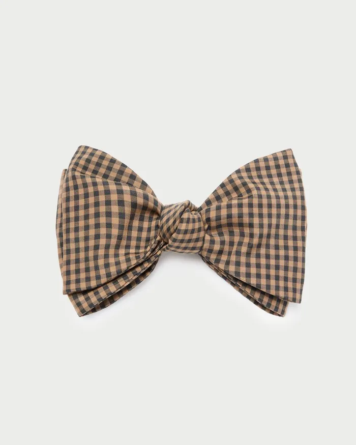 Loeffler Randall Eden BrownBlack Bow Hair Clip Women Accessories