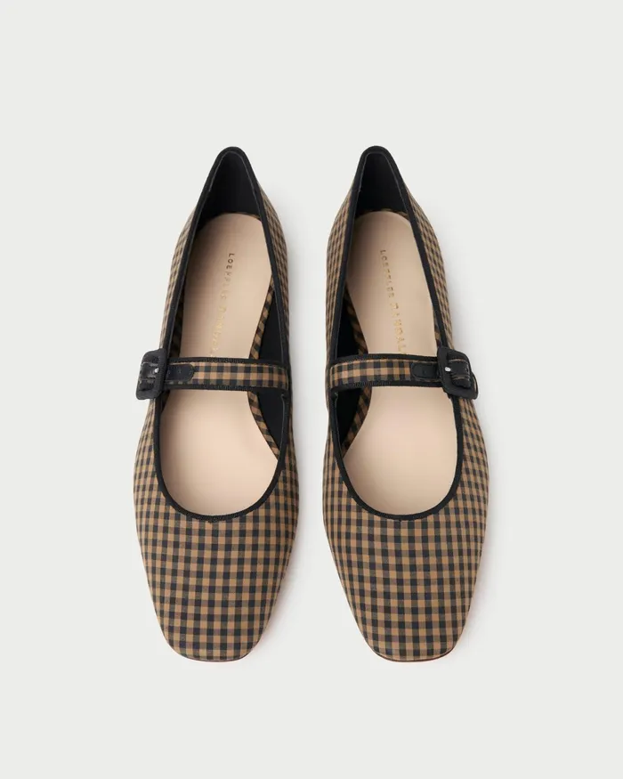 Loeffler Randall Ginger BrownBlack Check Mary Jane L Flats L Footwear Women Flats and Loafers Loeffler Randall Ginger BrownBlack Check Mary Jane L Flats L Footwear Women Flats and Loafers
