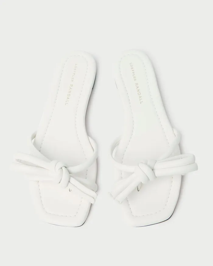 Loeffler Randall Hadley White Bow Sandal L Flat Sandals L Footwear Women Flat Sandals Loeffler Randall Hadley White Bow Sandal L Flat Sandals L Footwear Women Flat Sandals