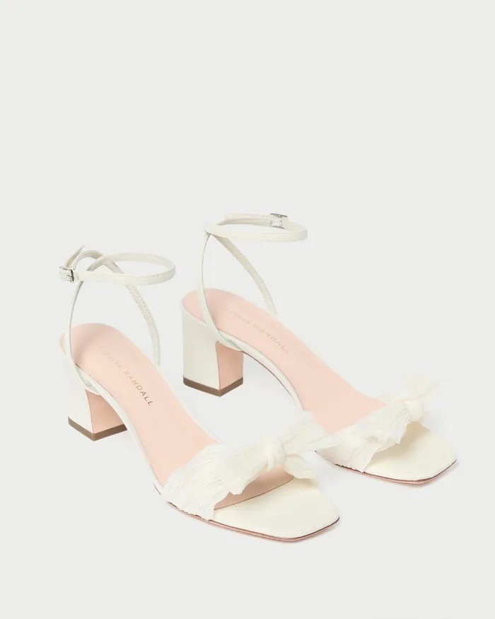Loeffler Randall Kimora Pearl Pleated Bow Heel I Heeled Sandals I Footwear Women Heeled Sandals Loeffler Randall Kimora Pearl Pleated Bow Heel I Heeled Sandals I Footwear Women Heeled Sandals