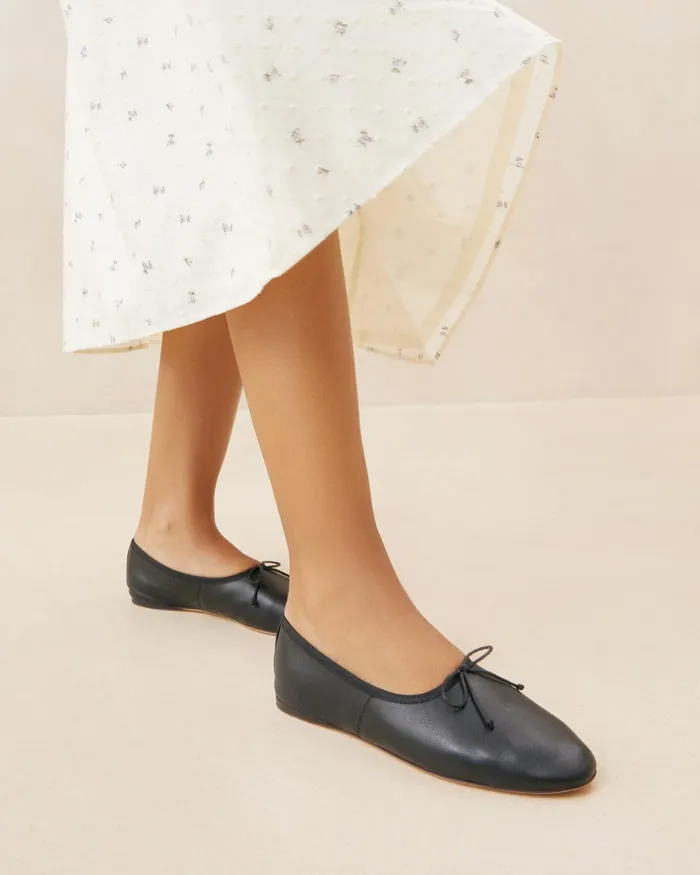 Loeffler Randall Landon Black Leather Ballet Flat L Flats L Footwear Women Flats and Loafers Loeffler Randall Landon Black Leather Ballet Flat L Flats L Footwear Women Flats and Loafers