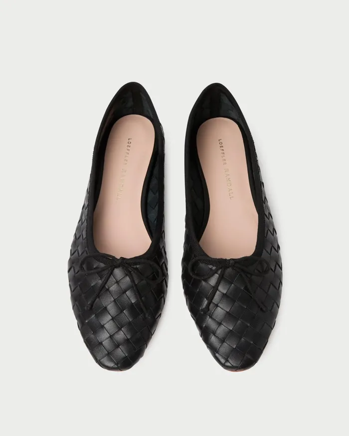 Loeffler Randall Landry Black Woven Ballet Flat L Flats L Footwear Women Flats and Loafers Loeffler Randall Landry Black Woven Ballet Flat L Flats L Footwear Women Flats and Loafers