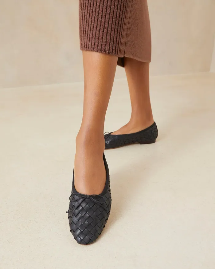 Loeffler Randall Landry Black Woven Ballet Flat L Flats L Footwear Women Flats and Loafers Loeffler Randall Landry Black Woven Ballet Flat L Flats L Footwear Women Flats and Loafers