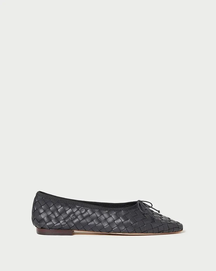 Loeffler Randall Landry Black Woven Ballet Flat L Flats L Footwear Women Flats and Loafers Loeffler Randall Landry Black Woven Ballet Flat L Flats L Footwear Women Flats and Loafers