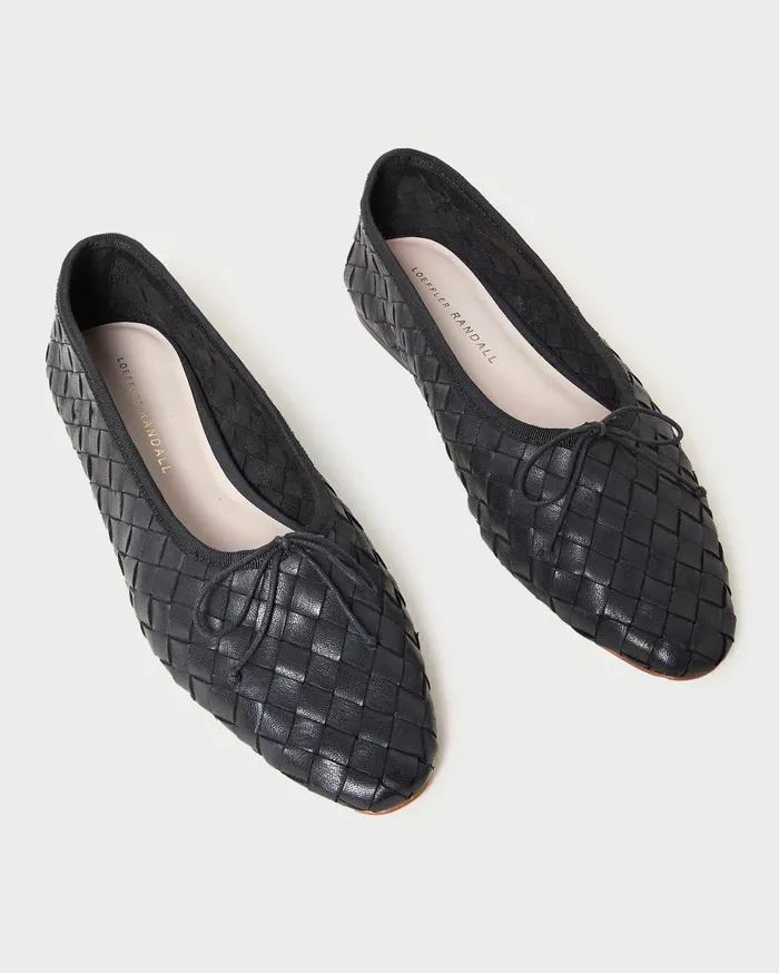 Loeffler Randall Landry Black Woven Ballet Flat L Flats L Footwear Women Flats and Loafers Loeffler Randall Landry Black Woven Ballet Flat L Flats L Footwear Women Flats and Loafers
