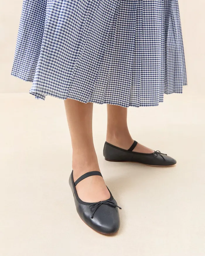 Loeffler Randall Leonie Black Leather Ballet Flat Women Flats and Loafers Loeffler Randall Leonie Black Leather Ballet Flat Women Flats and Loafers