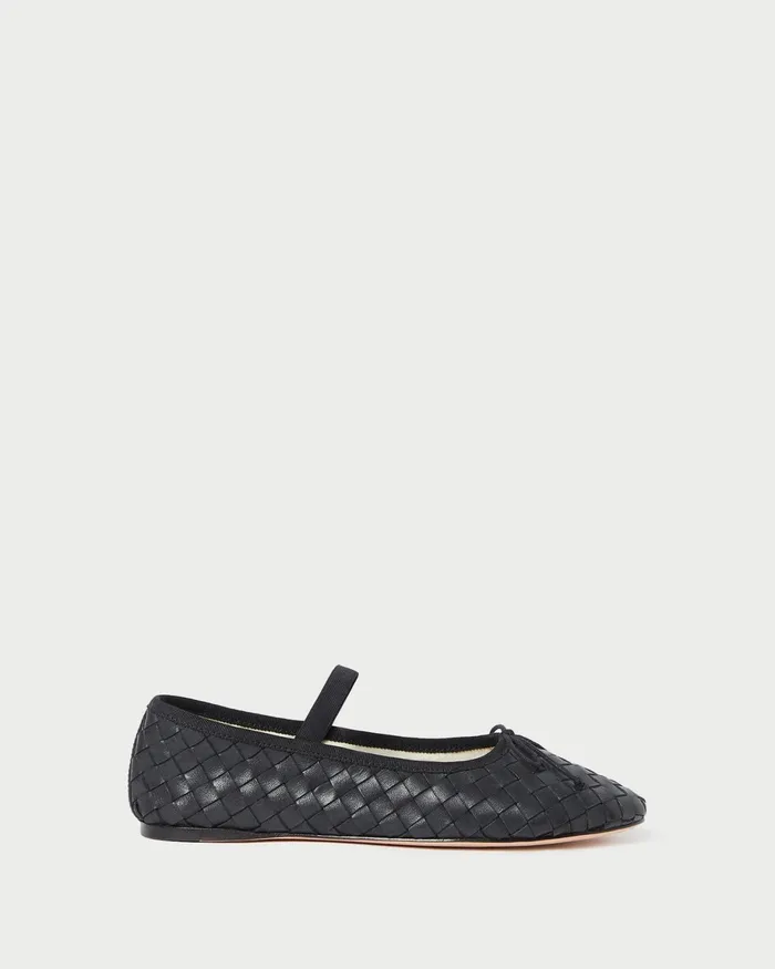 Loeffler Randall Leonie Black Woven Ballet Flat L Flats L Footwear Women Flats and Loafers Loeffler Randall Leonie Black Woven Ballet Flat L Flats L Footwear Women Flats and Loafers