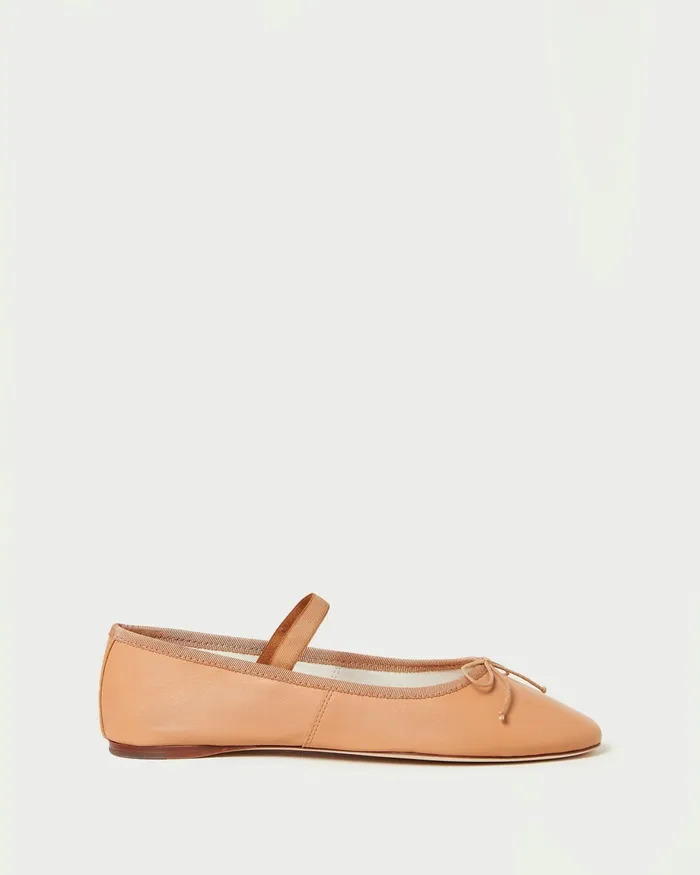 Loeffler Randall Leonie Soft Ballet Flat Caramel Women Flats and Loafers Loeffler Randall Leonie Soft Ballet Flat Caramel Women Flats and Loafers