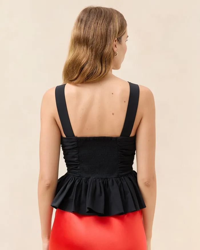 Loeffler Randall Mae NavyRust Sleeveless Top Women Tops Loeffler Randall Mae NavyRust Sleeveless Top Women Tops