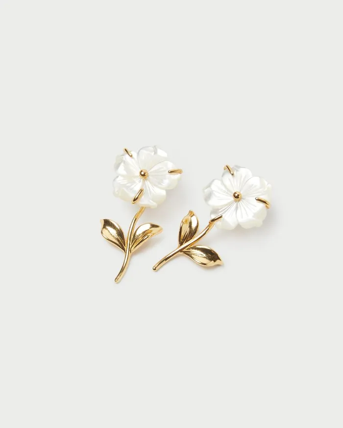 Loeffler Randall Mai GoldPearl Flower Earrings L Jewelry L Accessories Women Accessories Loeffler Randall Mai GoldPearl Flower Earrings L Jewelry L Accessories Women Accessories