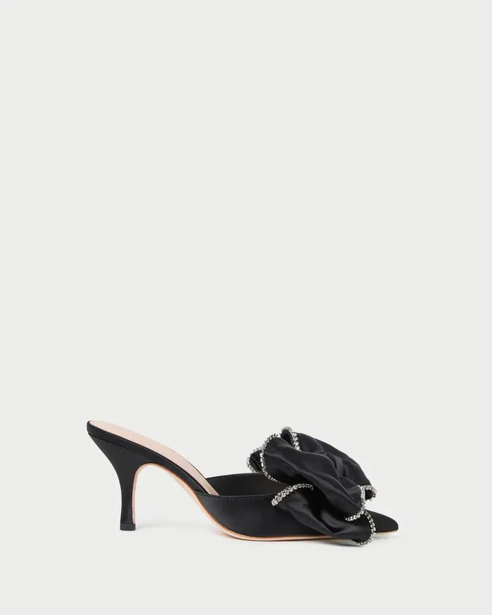 Loeffler Randall Margot BlackCrystal Bow Mule Women Pumps and Mules Loeffler Randall Margot BlackCrystal Bow Mule Women Pumps and Mules