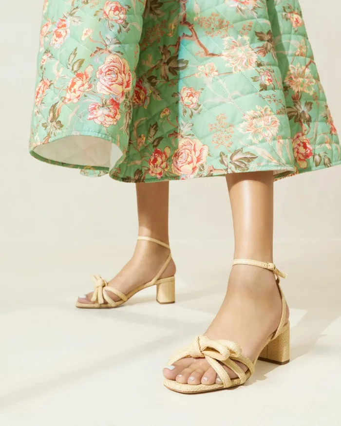 Loeffler Randall Mikel Natural Bow MidHeel Sandal L Heeled Sandals L Footwear Women Heeled Sandals Loeffler Randall Mikel Natural Bow MidHeel Sandal L Heeled Sandals L Footwear Women Heeled Sandals