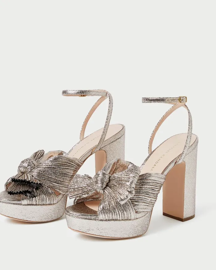 Loeffler Randall Natalia Champagne Platform Bow Heel L Heeled Sandals L Footwear Women Heeled Sandals Loeffler Randall Natalia Champagne Platform Bow Heel L Heeled Sandals L Footwear Women Heeled Sandals