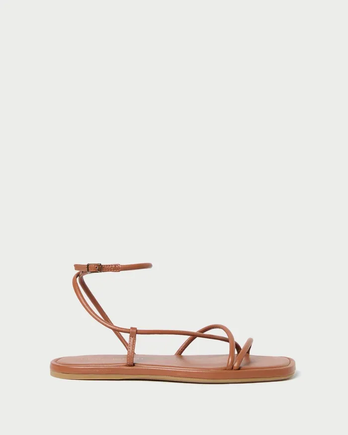 Loeffler Randall Noor Timber Leather Flat Sandal I Flat Sandals I Footwear Women Flat Sandals Loeffler Randall Noor Timber Leather Flat Sandal I Flat Sandals I Footwear Women Flat Sandals