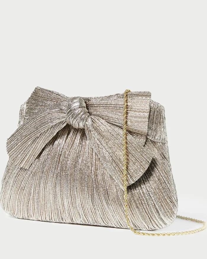 Loeffler Randall Rayne Champagne Bow Clutch L Clutches L Handbags Women Clutches