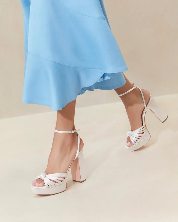 Loeffler Randall Rivka Cream Knot Platform Sandal L Heeled Sandals L Footwear Women Heeled Sandals Loeffler Randall Rivka Cream Knot Platform Sandal L Heeled Sandals L Footwear Women Heeled Sandals