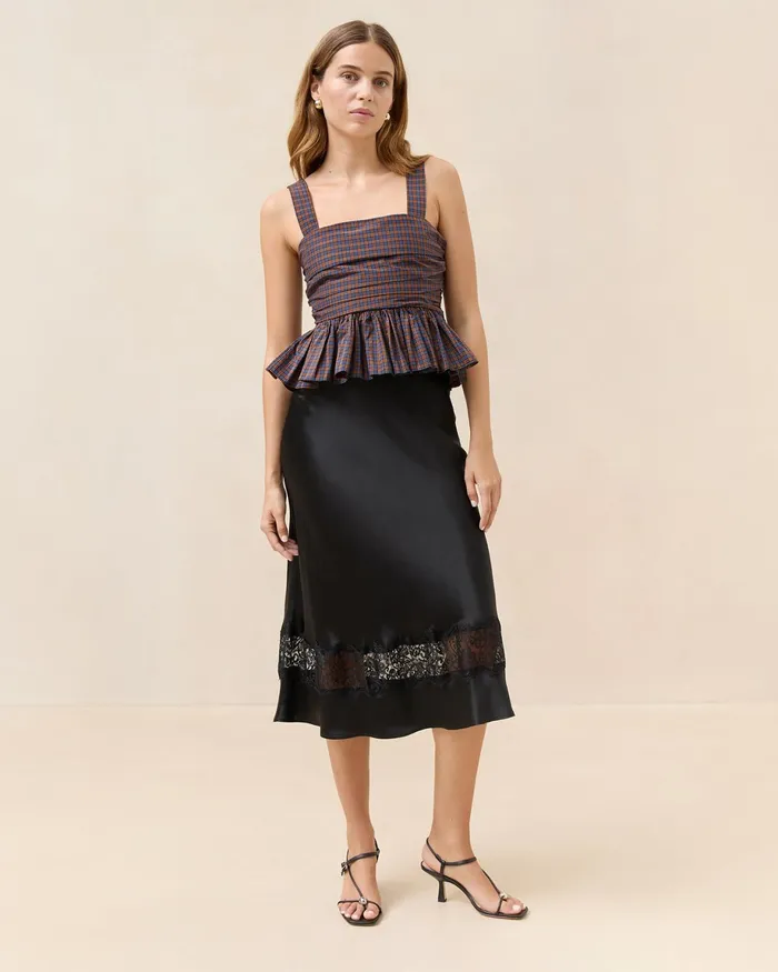 Loeffler Randall Saskia Black Silk Skirt Women Bottoms Loeffler Randall Saskia Black Silk Skirt Women Bottoms
