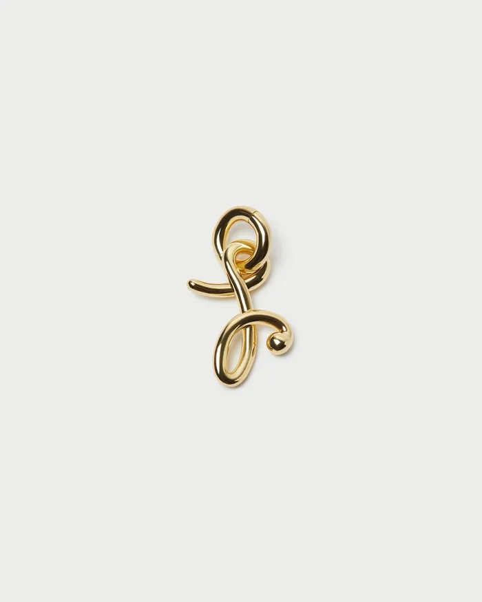 Loeffler Randall Small Gold Letter quotJquot Charm L Jewelry L Accessories Women Accessories