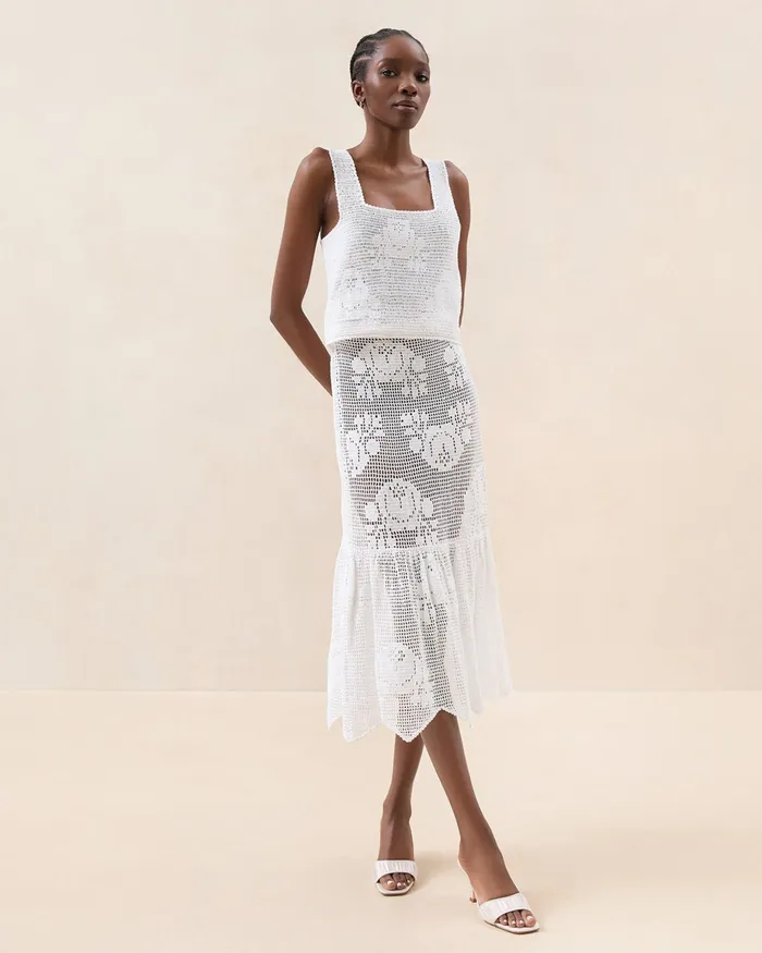 Loeffler Randall Sullivan Cream Crochet Skirt I Bottoms I Apparel Women Bottoms Loeffler Randall Sullivan Cream Crochet Skirt I Bottoms I Apparel Women Bottoms