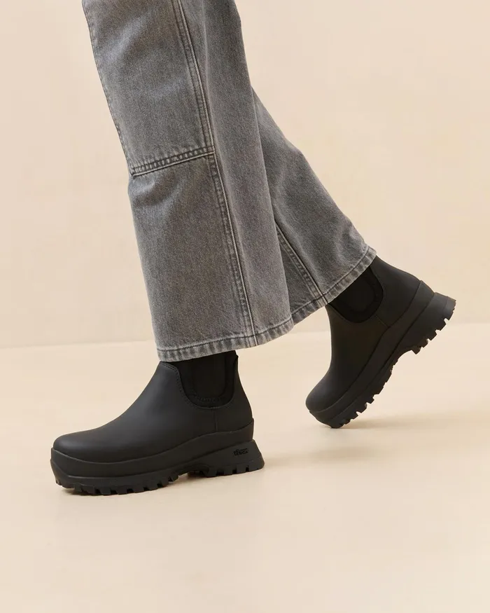 Loeffler Randall Tara Black Leather Weather Boot Women Boots Loeffler Randall Tara Black Leather Weather Boot Women Boots