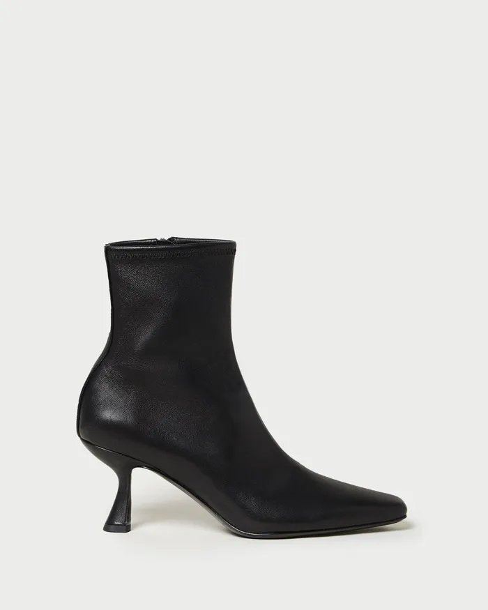 Loeffler Randall Thandy Black Curved Heel Bootie I Ankle Boots I Footwear Women Boots Loeffler Randall Thandy Black Curved Heel Bootie I Ankle Boots I Footwear Women Boots
